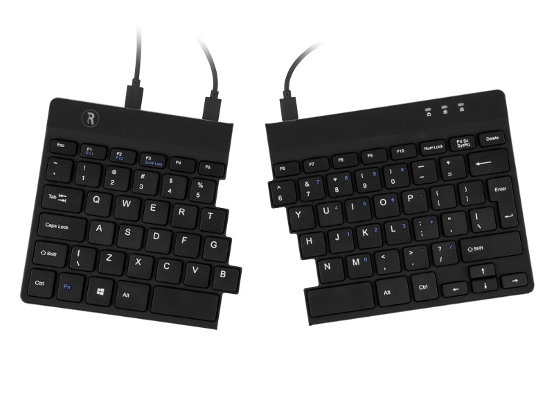 R-Go Split ergonomische Tastatur AZERTY (BE) RGOSP-BEWIBL, verkabelt