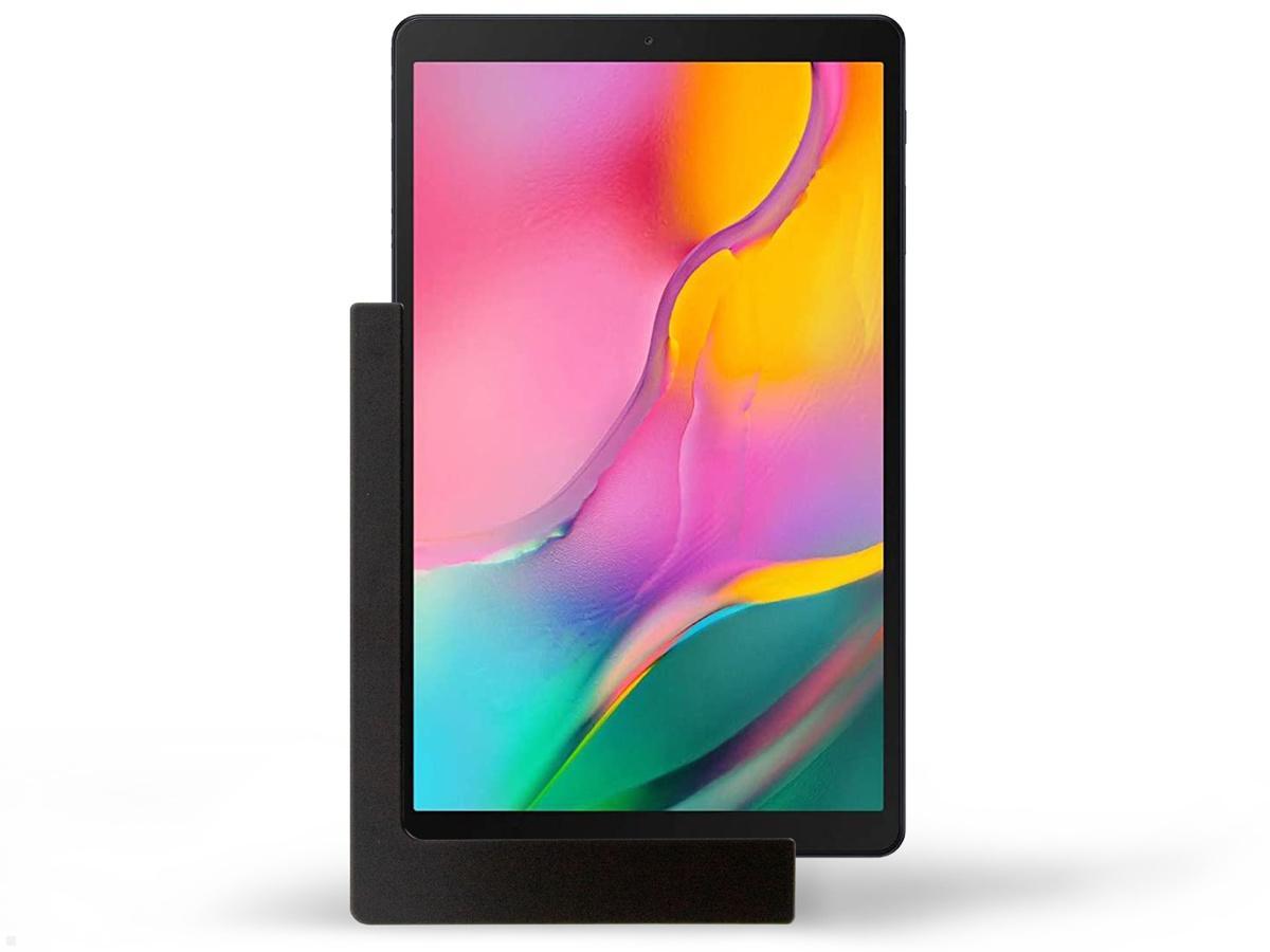 TabLines TWP002B Tablet Wandhalter für Samsung Tab A 10.1 (2019), schwarz, Hochkant