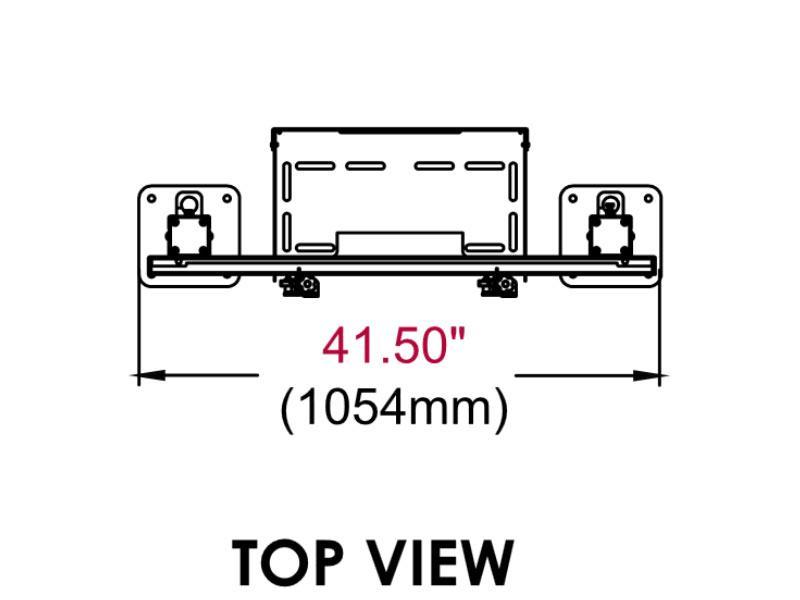 peerless Modulare Videowand-Standhalterung DS-S560-1X3 von oben