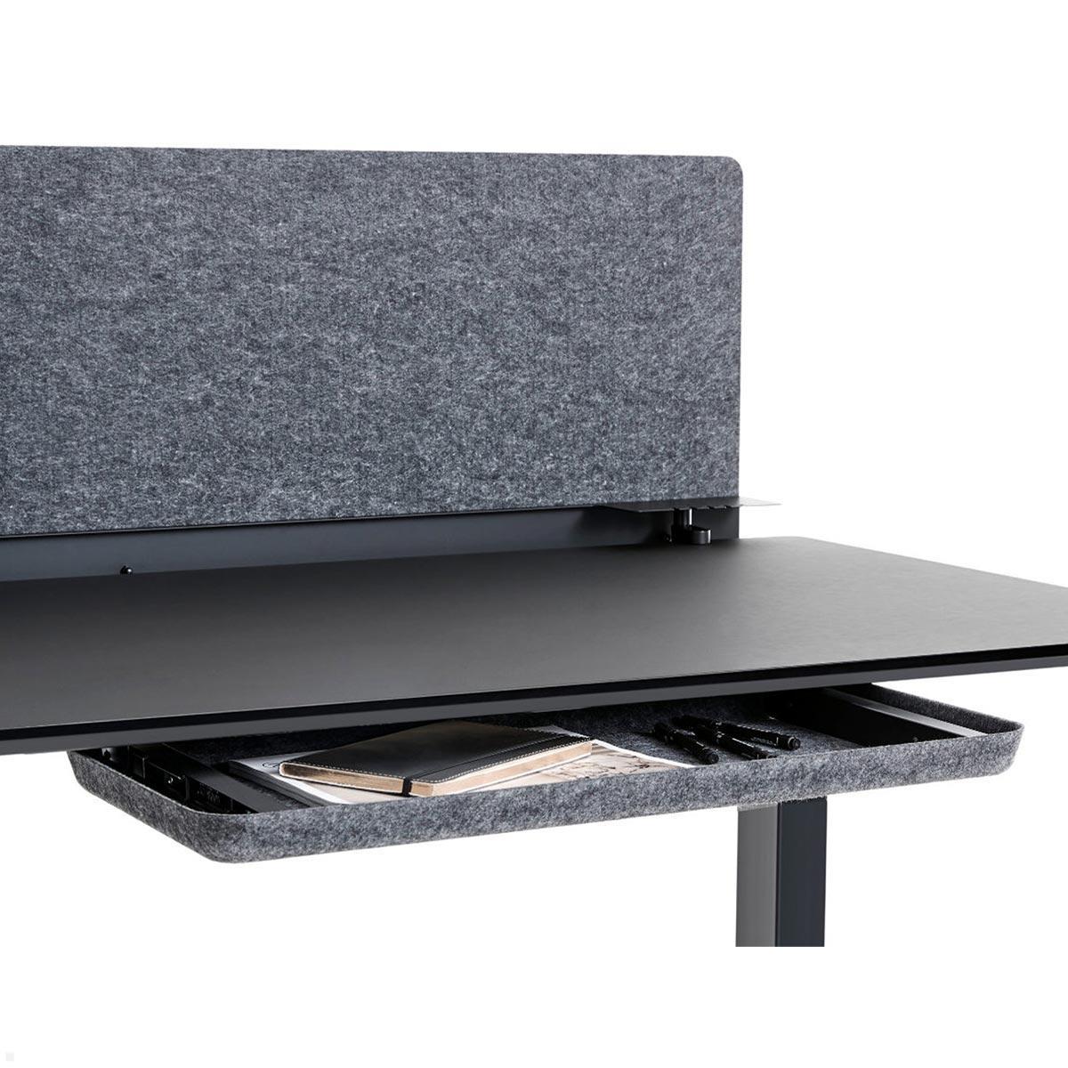 APTO FELT Drawer SLIM Filz Schreibtisch Unterbauschublade, grau Anwendung Desk Set-Up