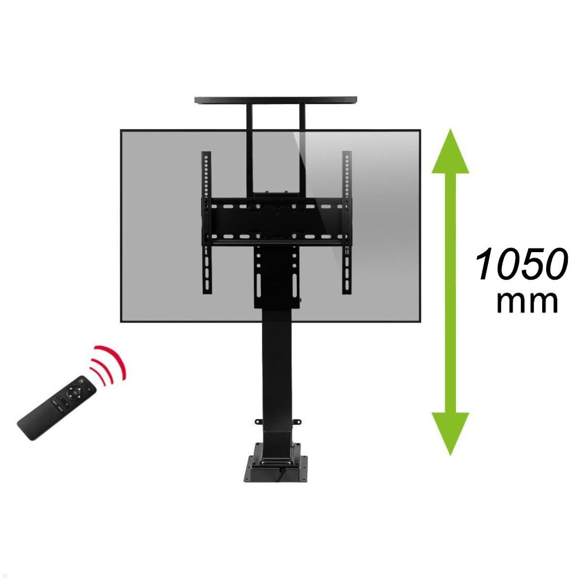 MonLines MLS006B Einbau TV Lift bis 80 Zoll elektrisch, 1050 Hub, schwarz