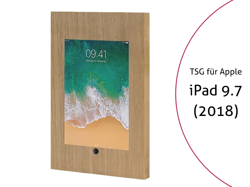 TabLines TSG055O Tablet Schutzgehäuse für Apple iPad 9.7 (2018), HB, Eiche