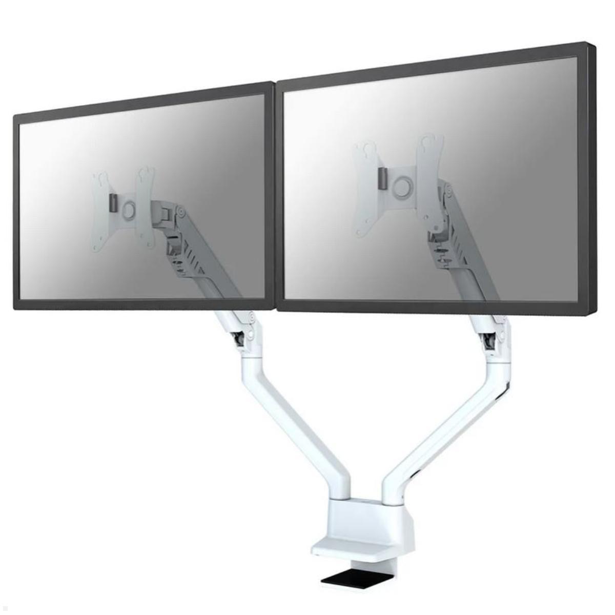 Neomounts FPMA-D750DWHITE2 Monitorhalterung für 2 Monitore bis 32 Zoll, Tischklemme