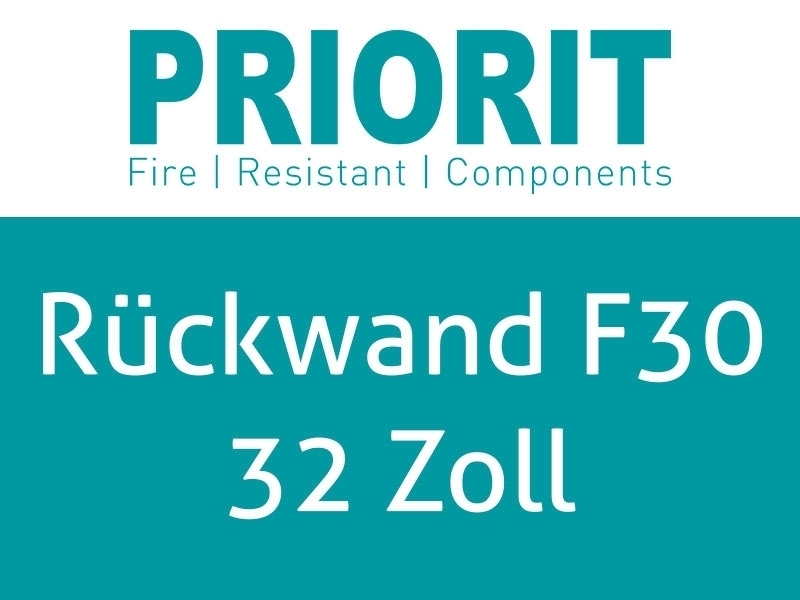 Priorit Rückwand für Monitoreinhausung PRIODIS F30 feuerhemmend 32Zoll