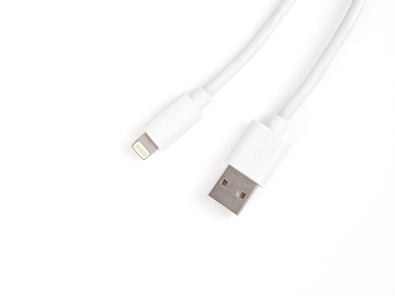 TecLines TUC010W USB Kabel für iPad (Lightning) 3m, weiß Stecker