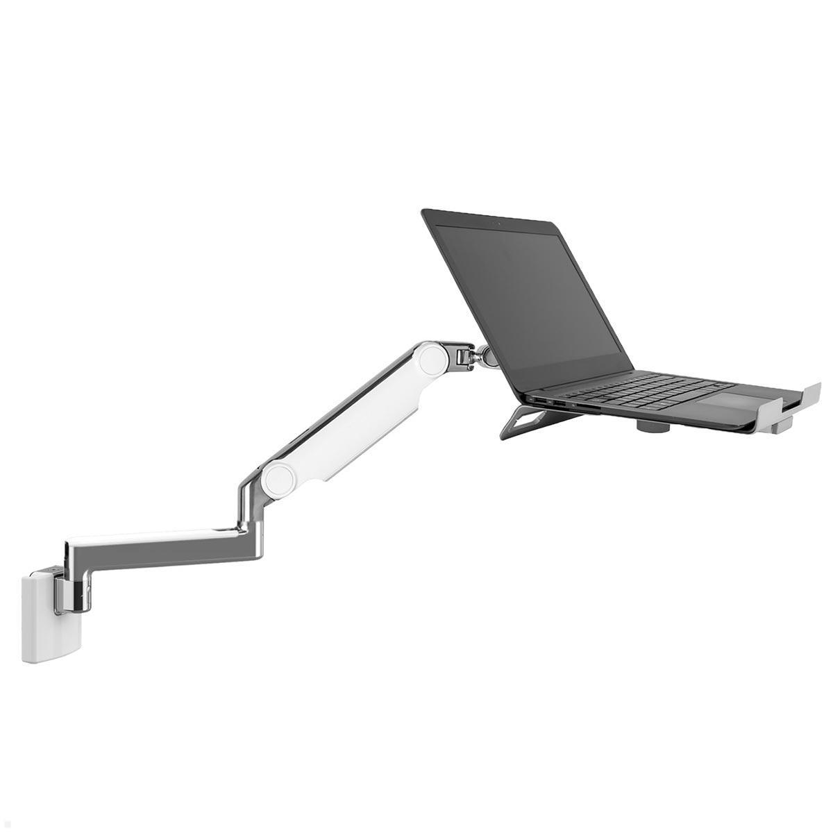 Humanscale M2.1 Laptop Wandhalterung mit Schwenkarm gerade, weiß