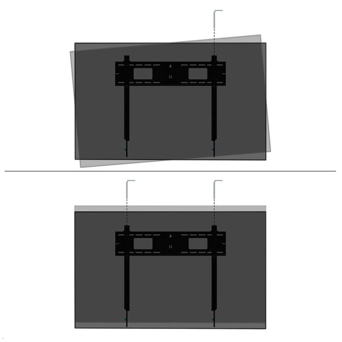 Neomounts Level WL30-750BL18 flacher Schwerlast TV Wandhalter 43 - 98 Zoll, 125 kg, schwarz Justierung