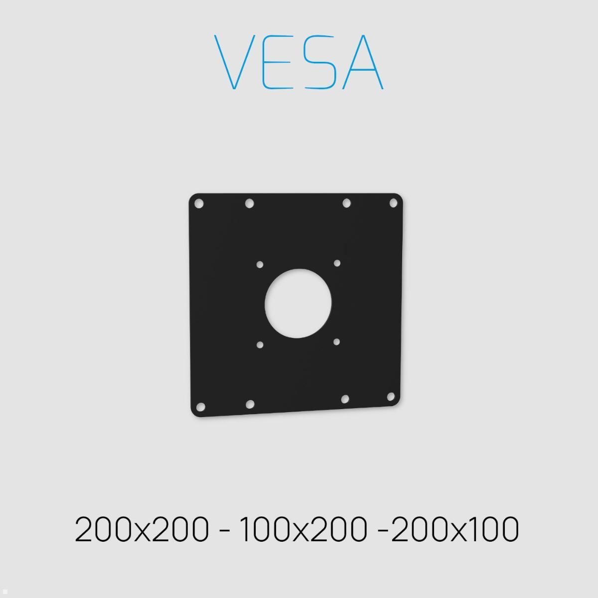 Cavus SQUARE150B22 TV Standfuß 32-65 Zoll, Säule 1500 mm, schwarz VESA