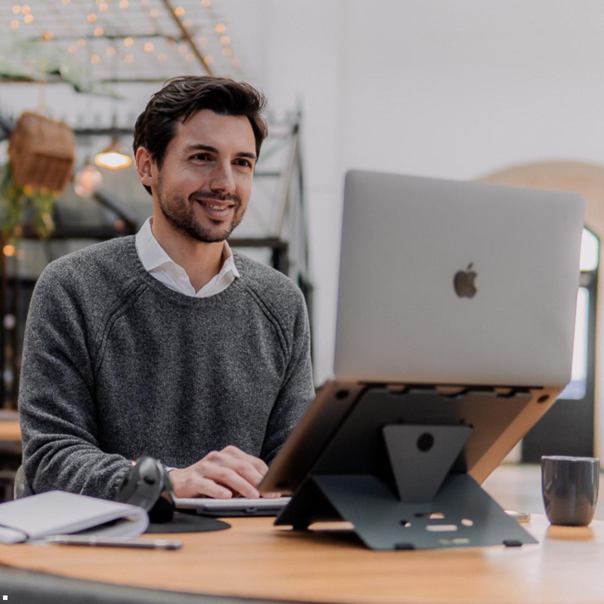 BakkerElkhuizen Laptopständer Ergo-Q 160, höhenverstellbar (BNEQ160DG) Anwendung Homeoffice