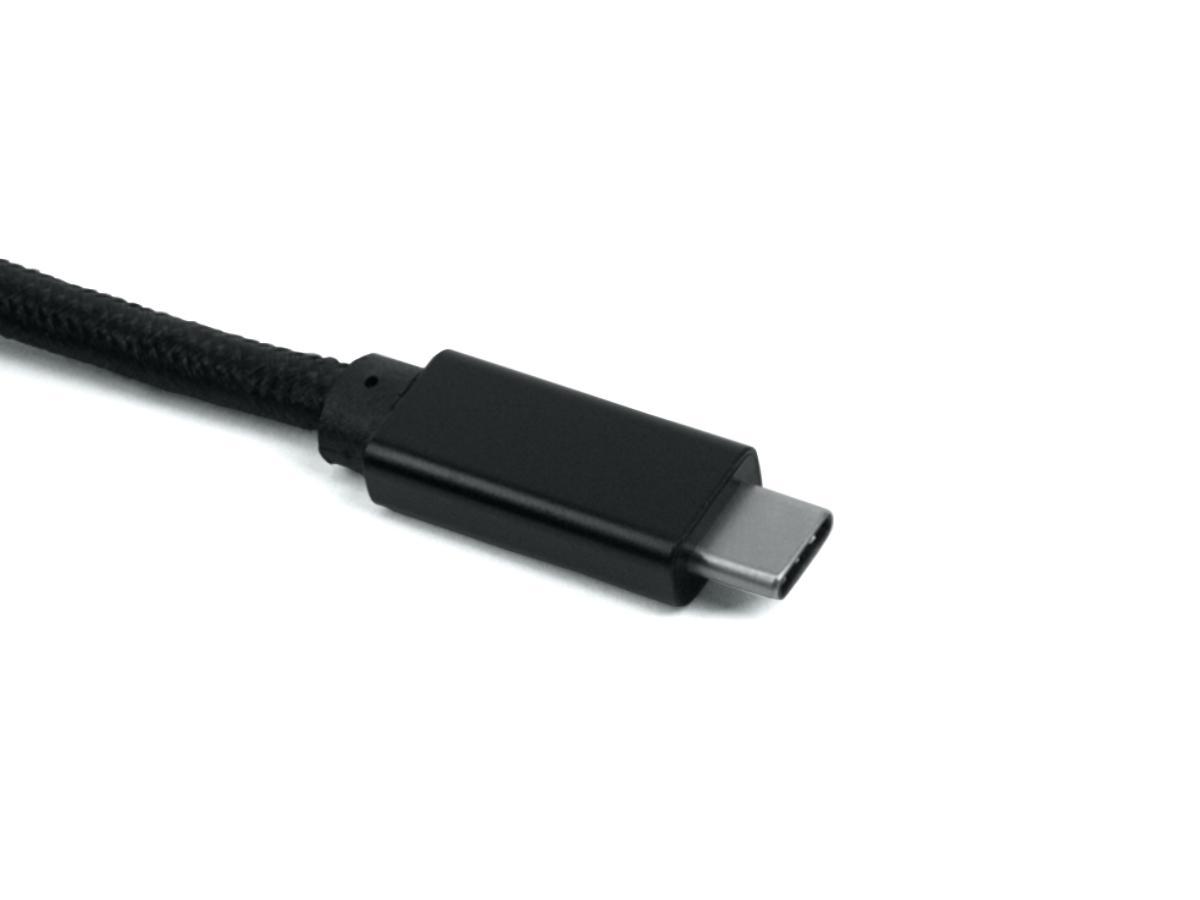 TecLines TUC012B USB-C auf USB-C 3.1 Kabel 2. Generation, 3 m, schwarz symmetrische Anordnung