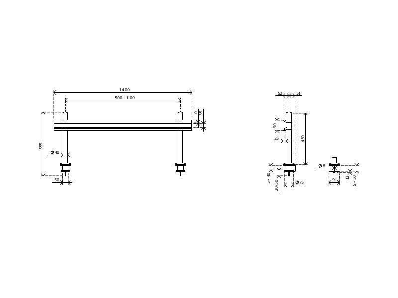 Dataflex Viewlite 58.703 Slatwall Schiene Maße