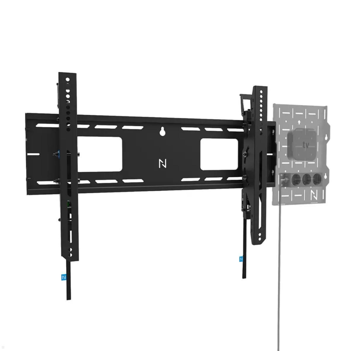 Neomounts Level WL35-750BL16 neigbarer Schwerlast TV Wandhalter 42 - 86 Zoll, 125 kg, optional Mini PC-Halter