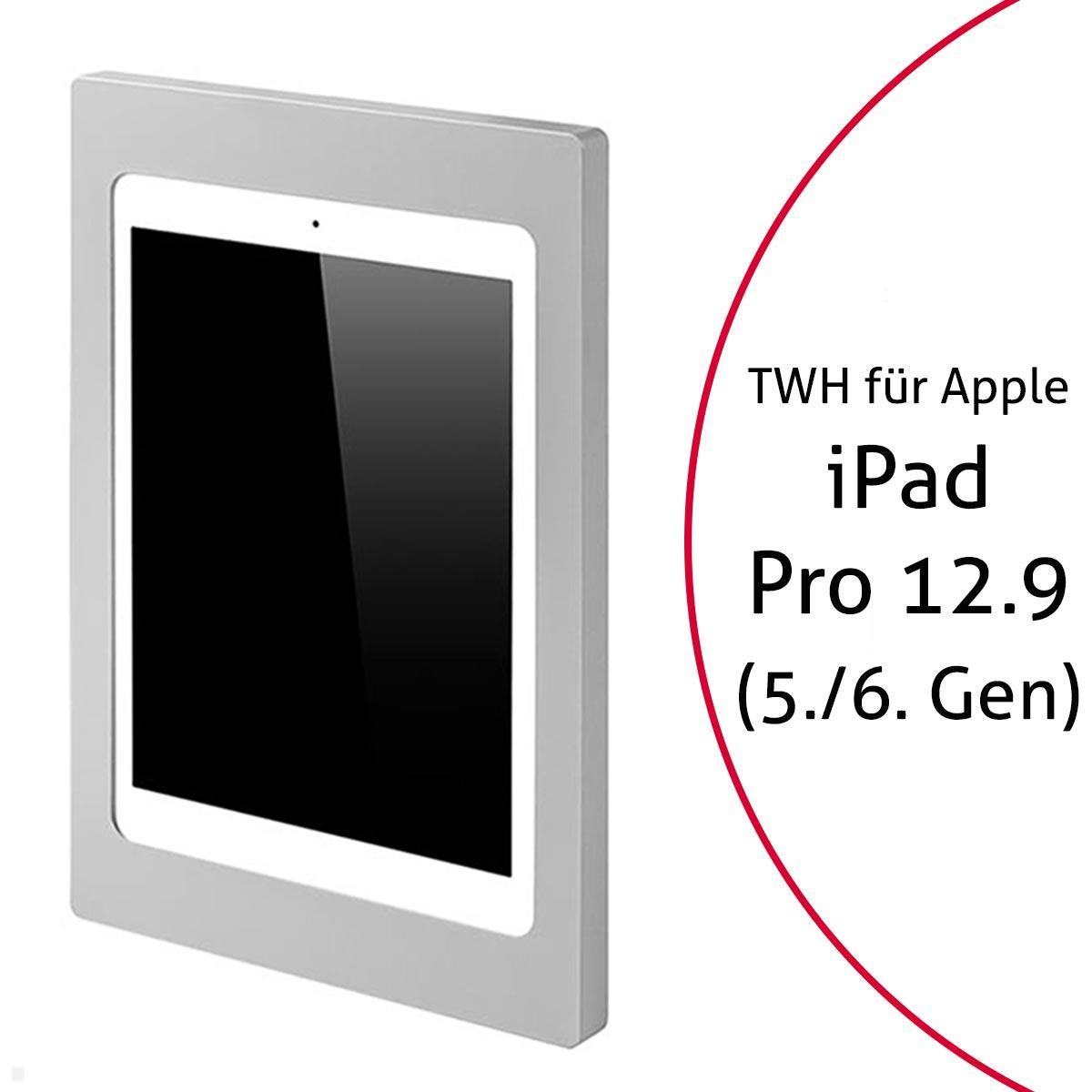 TabLines TWH041S Tablet Wandhalterung für Apple iPad Pro 12.9 Zoll, silber