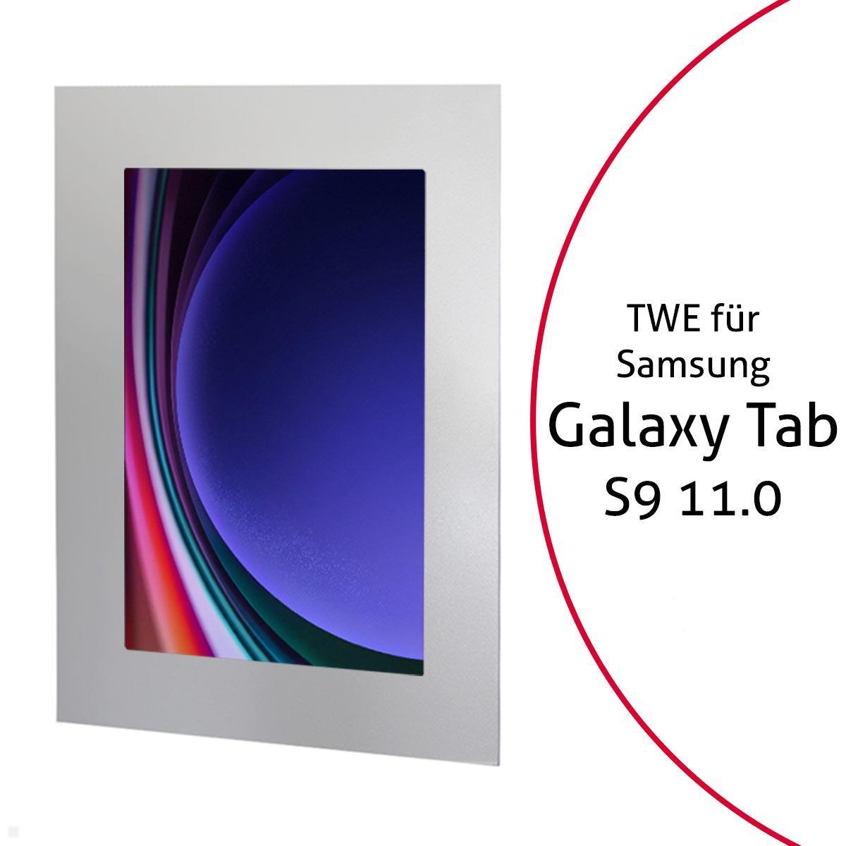 TabLines TWE110S Tablet Wandeinbau für Samsung Tab S9 11.0, silber