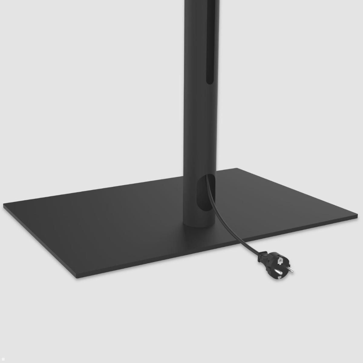 Cavus SQUARE100B44 TV Standfuß rechteckig 32 - 65 Zoll, Säule 100 cm, schwarz Kabelmanagement