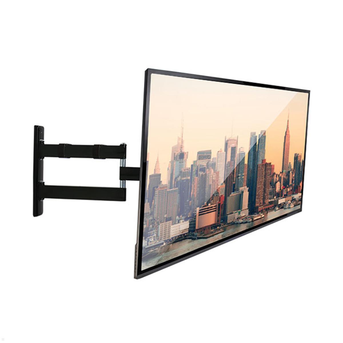 B-Tech BT7515/PB schwenkbare TV Wandhalterung bis 47 Zoll, drehbar, schwarz Anwendung mit Display