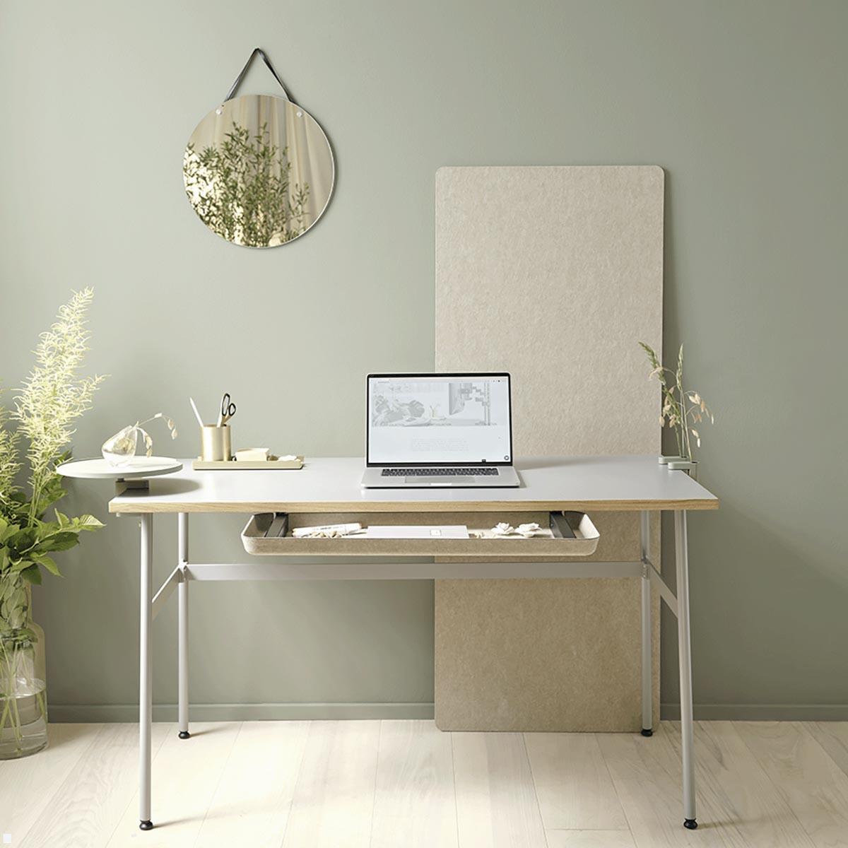 APTO FELT Drawer SLIM Filz Schreibtisch Unterbauschublade, beige Anwendung Arbeitsplatz Set-Up 