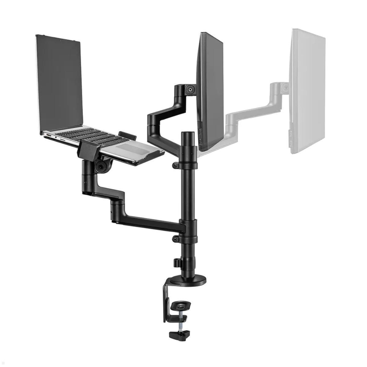 Neomounts DS20-425BL2 Monitor-/ Laptop-Tischhalterung, Einstellungsmöglichkeiten