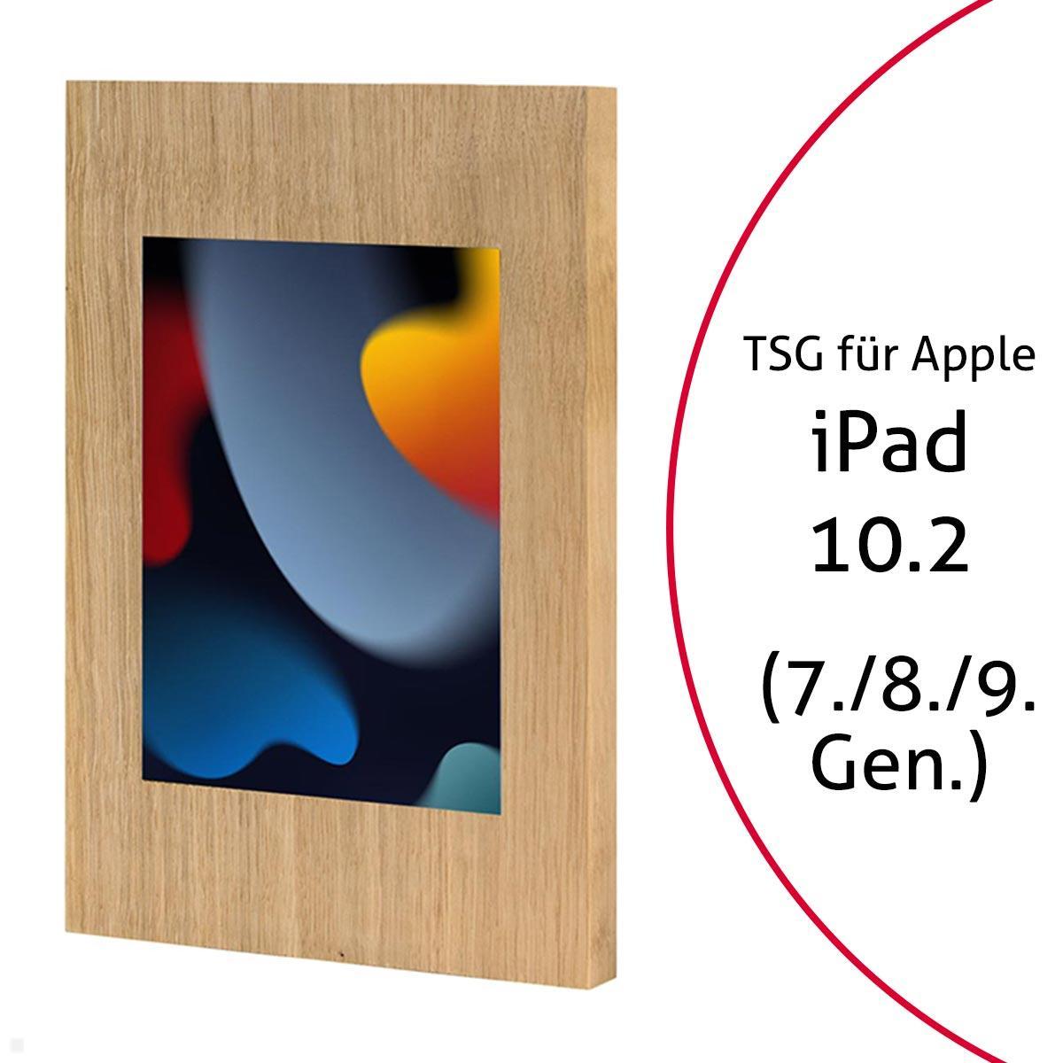 TabLines TSG069O Tablet Schutzgehäuse für Apple iPad 10.2 (7./8./9. Gen.), Holz Eiche