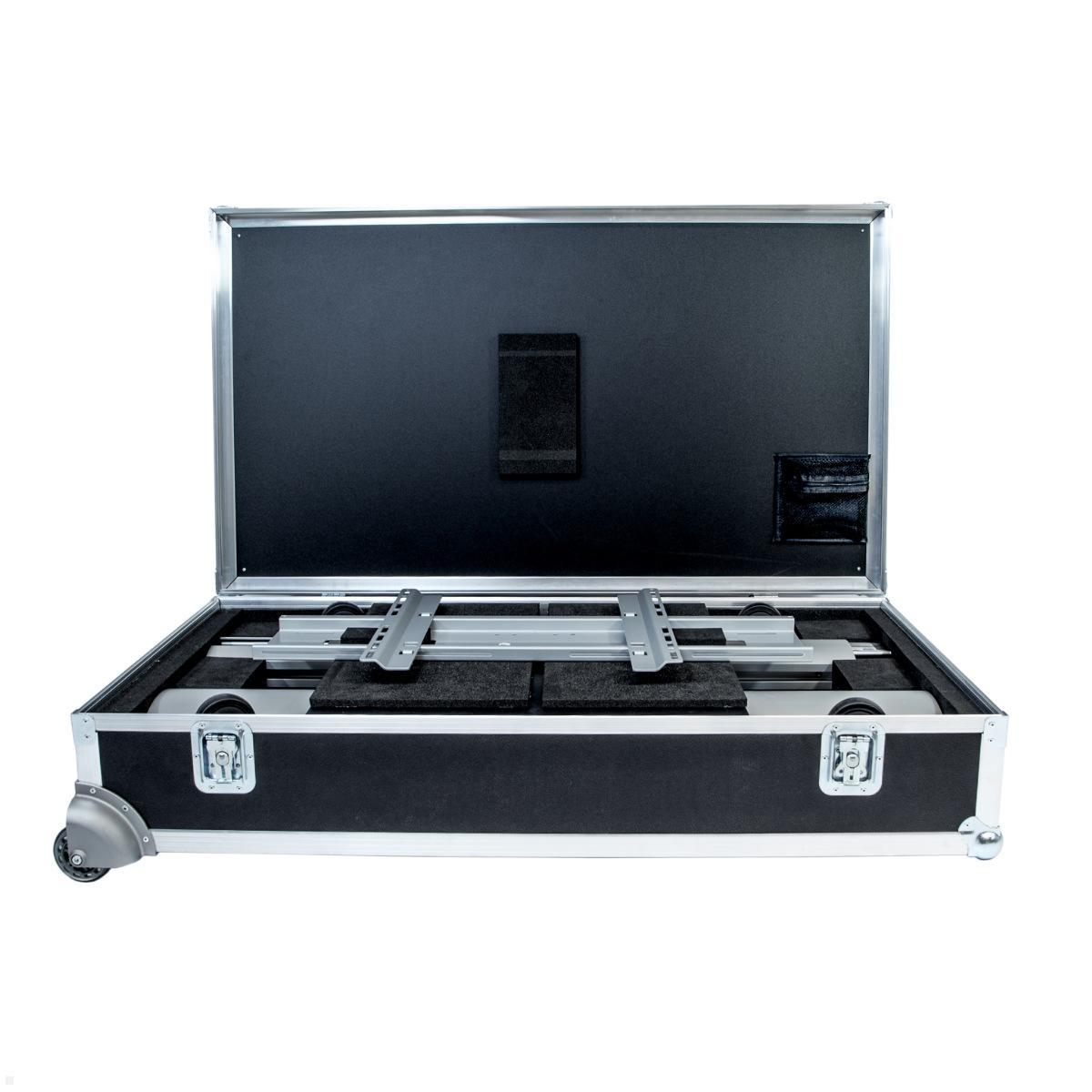 SMS Messekit Set mobiler Monitor Standfuß FH MT 2000 EU silber + Transportcase kompakt verstaut