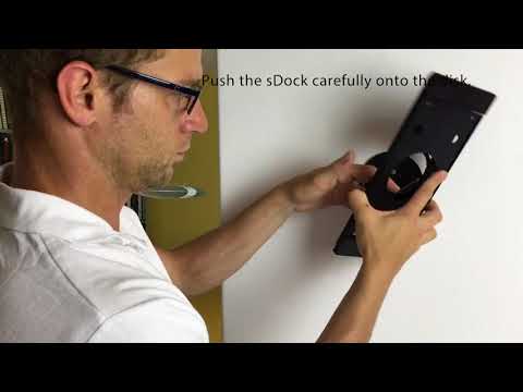 smart things sDock Pro 12.9 iPad Wandhalterung schwarz