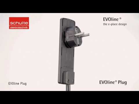 EVOline Plug Flachstecker weiß